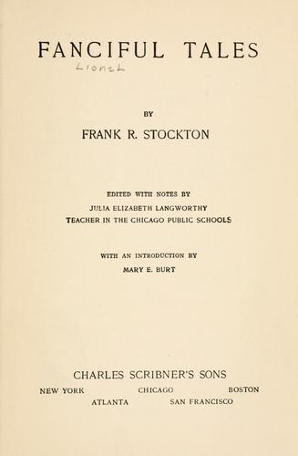 Cover of Fanciful tales