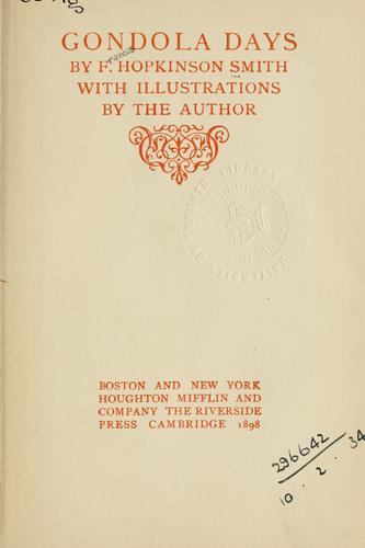 Cover of Gondola days