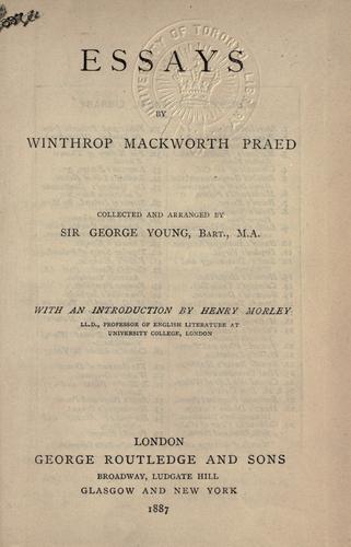 Cover of Essays