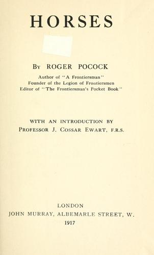 Cover of Horses