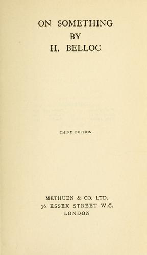 Cover of On Something