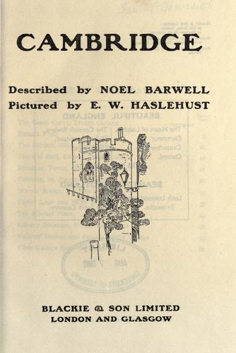 Cover of Cambridge