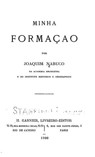 Cover of Minha formação