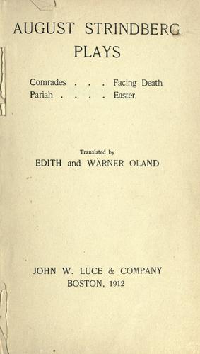 Cover of Plays: Comrades; Facing Death; Pariah; Easter