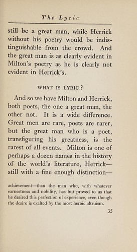 Cover of The Lyric: An Essay