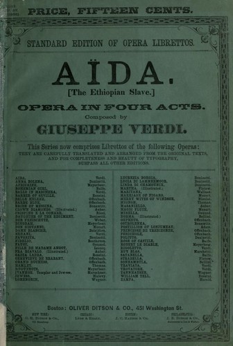 Cover of Aida