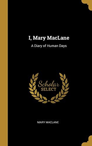 Cover of I, Mary MacLane