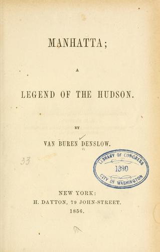 Cover of Manhatta