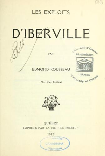 Cover of Les exploits d’Iberville