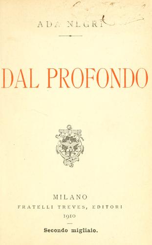 Cover of Dal profondo