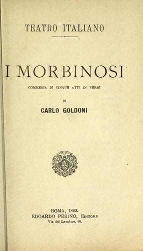Cover of I morbinosi