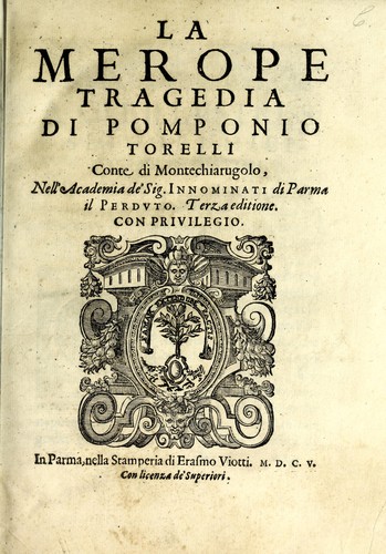 Cover of La Merope
