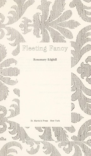 Cover of Fleeting fancy
