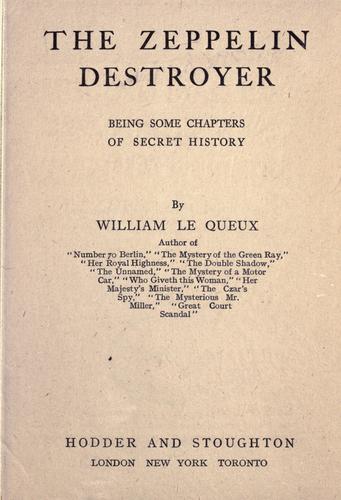 Cover of The zeppelin destroyer