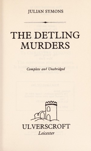Cover of The Detling murders